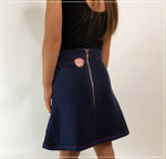 Modal Corduroy Mid Waist Skirt