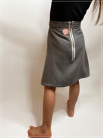 Modal Corduroy Mid Waist Skirt